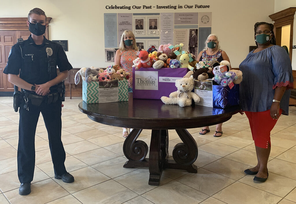 donating stuffed animals to fire department